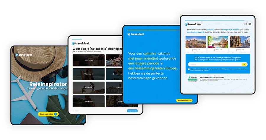 Traveldeal visual wizard